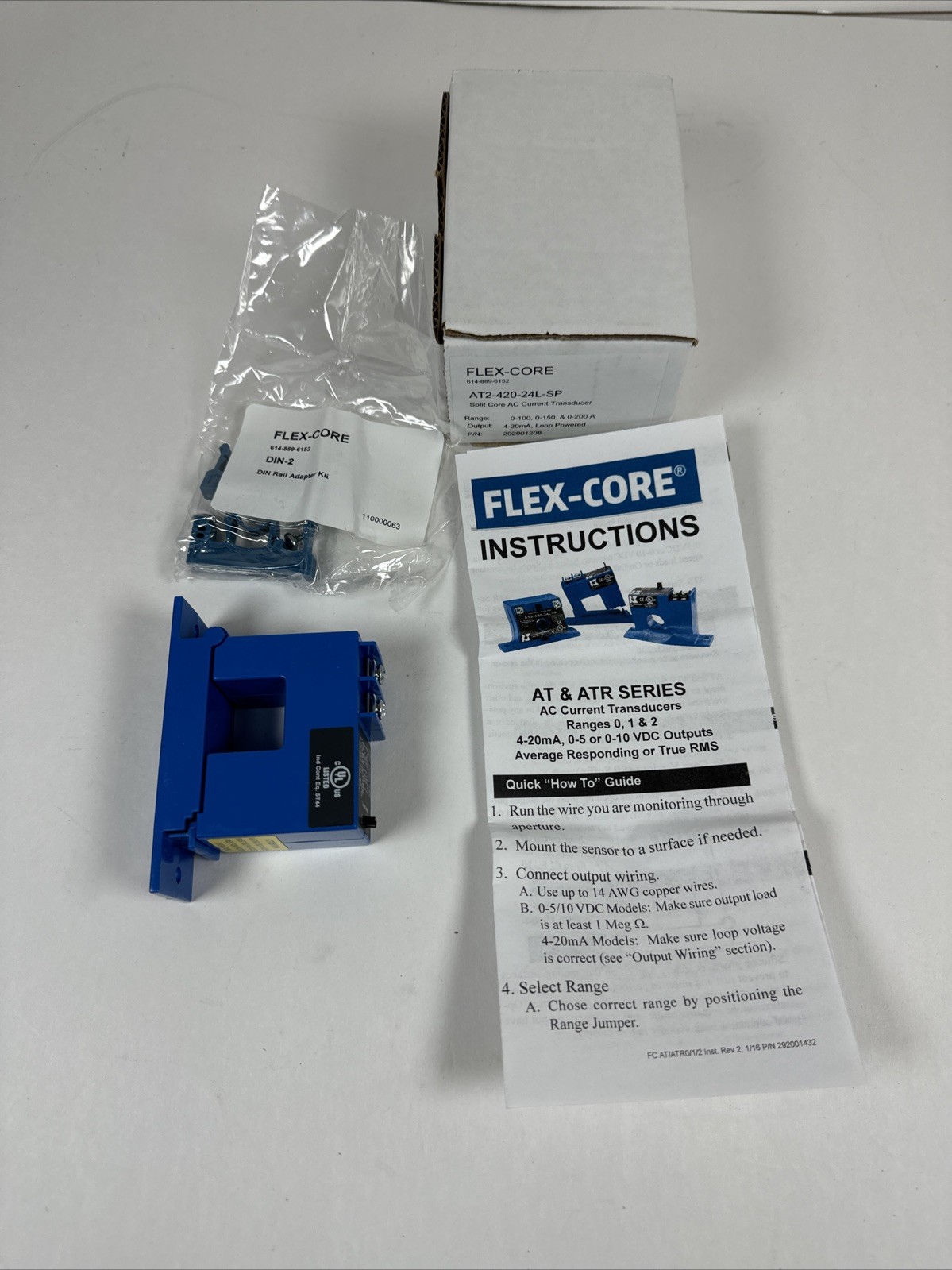 NK Technologies AT1-420-24L-SP Split Core AC Current Transducer – Factory Sealed