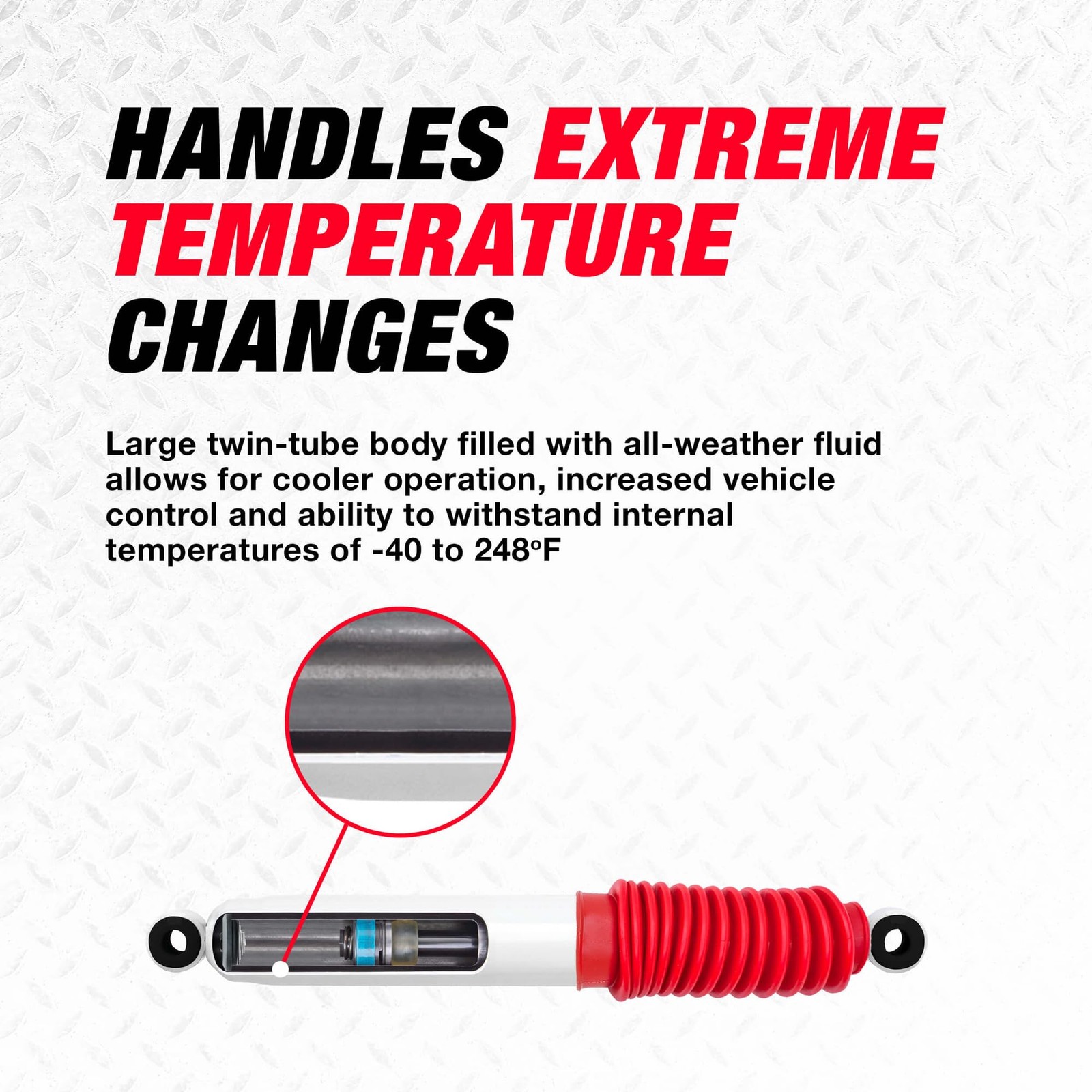 Rancho RS5000X Suspension Shock Absorber RS55328 New Open Box White
