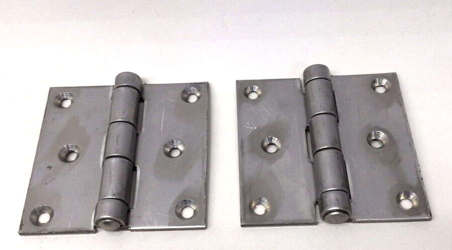 Guden 8000301225 SS Butt Hinge 3″X3″ 6 Hole/CTSK .120″ Thick SM-0697 (Pack Of 2)