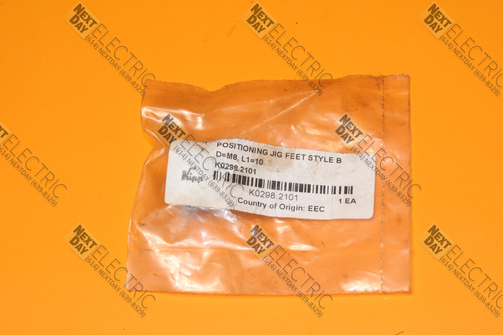 Kipp, K0298.2101, D=M8 L1=10 M8 X 10mm Positioning Foot Feet