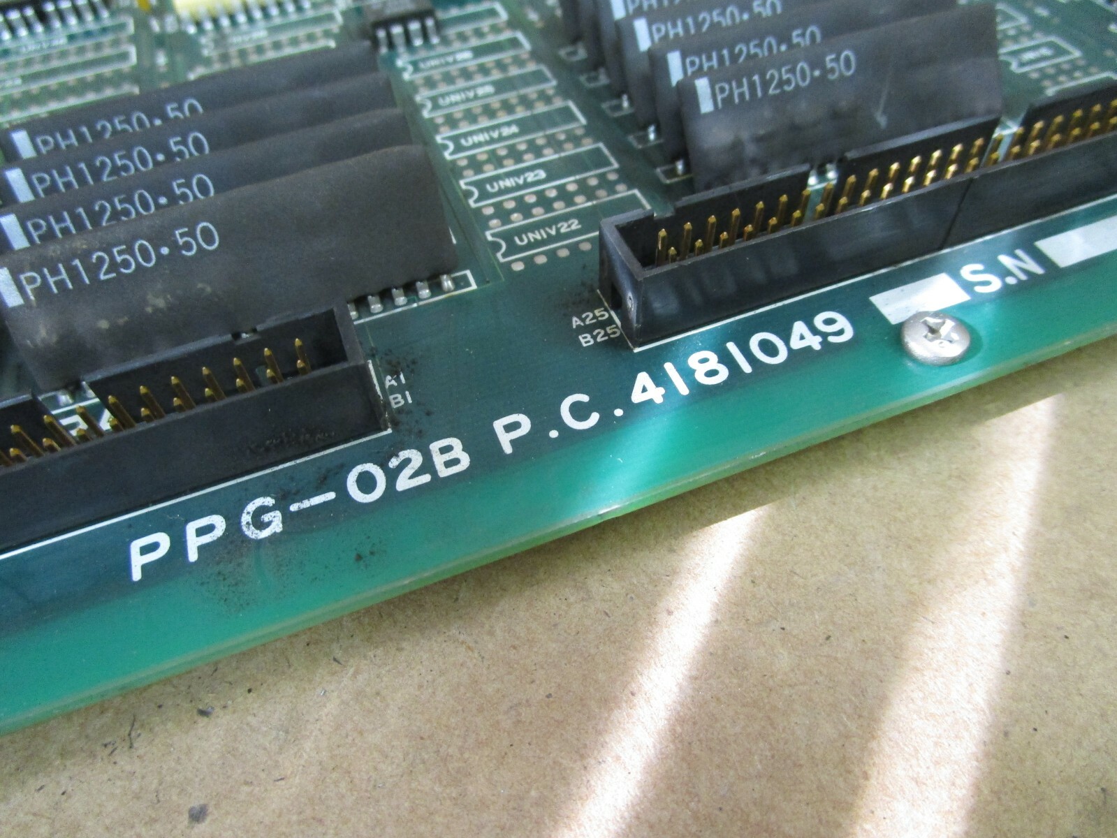 SODICK CIRCUIT BOARD PPG-02B 4181049 PPG-02 VER 4