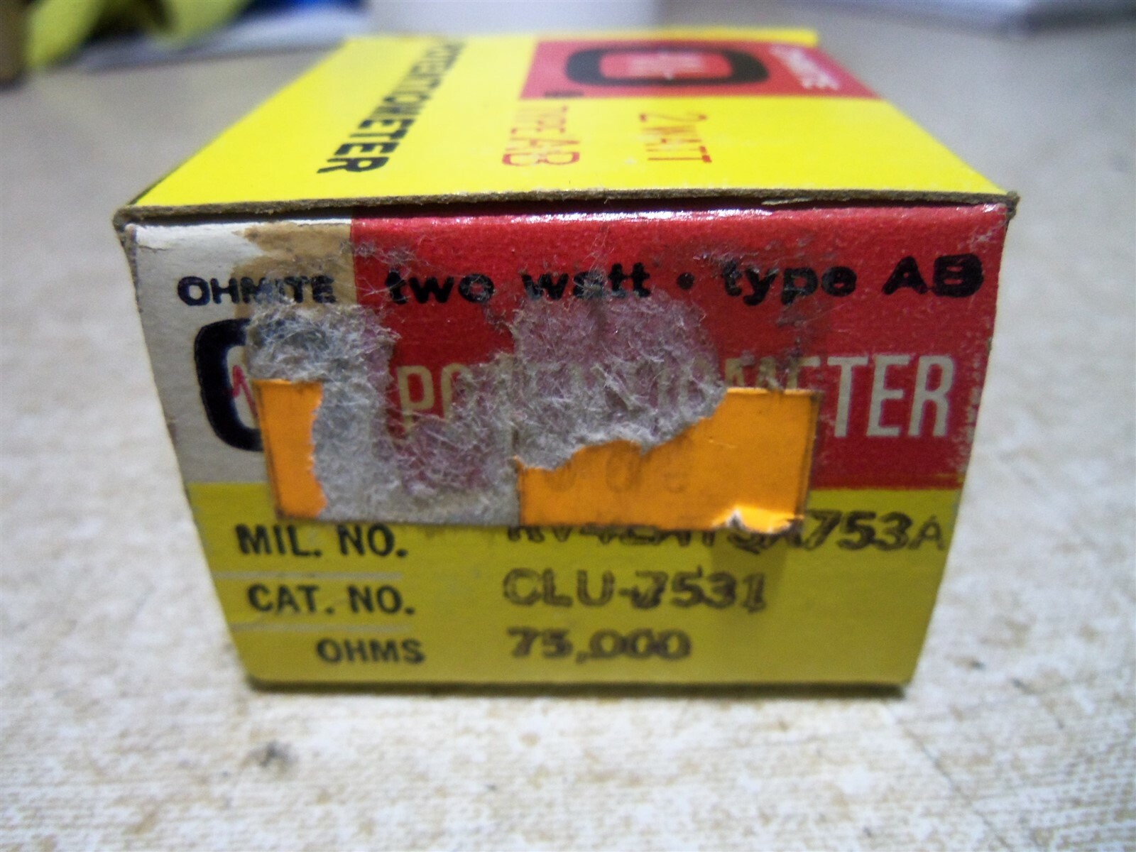 NEW Ohmite CLU-7531 Type AB 2W Potentiometer *FREE SHIPPING*