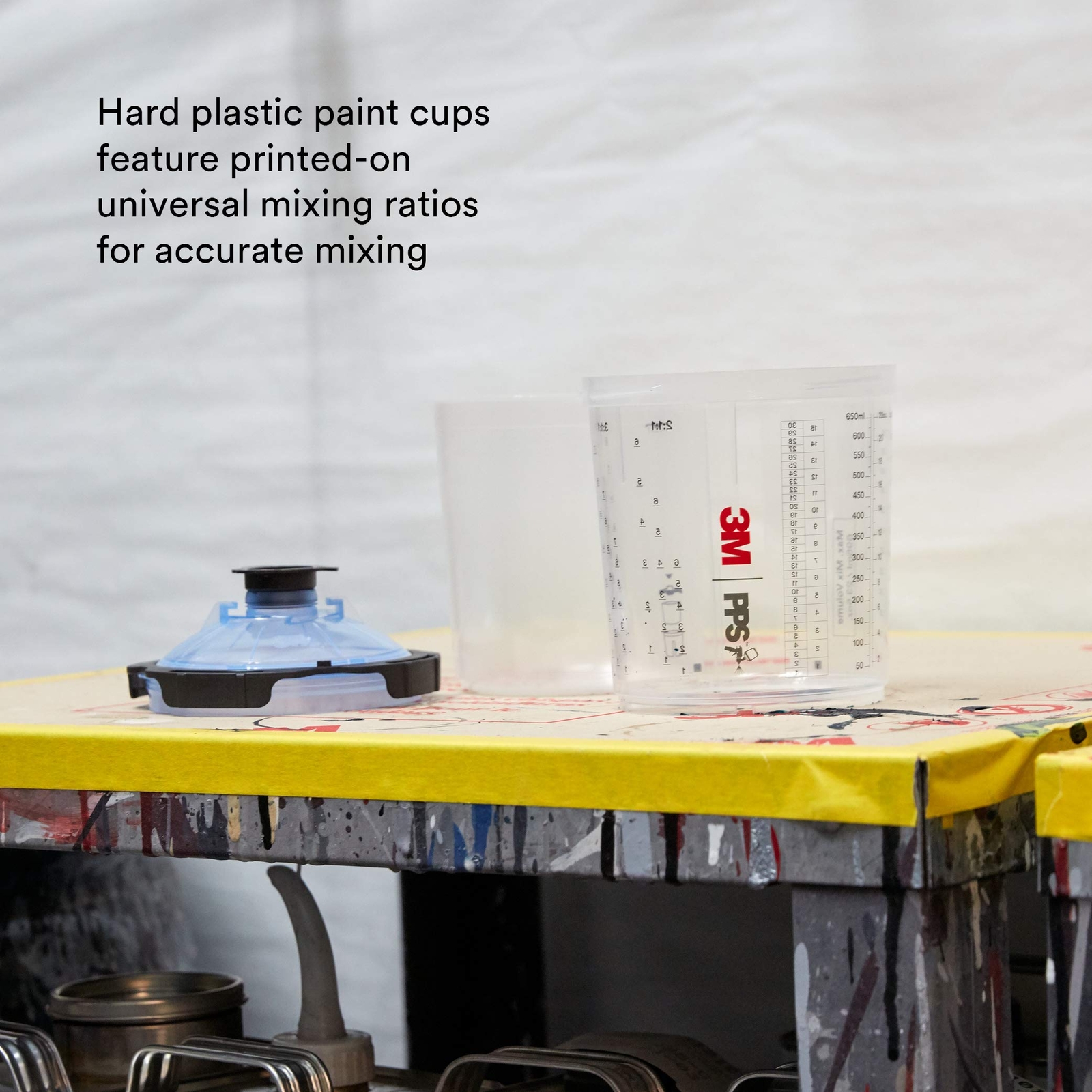 3M PPS .0 Spray Gun Cups 6001 Standard Ounces Use with Paint Gun and PPS .