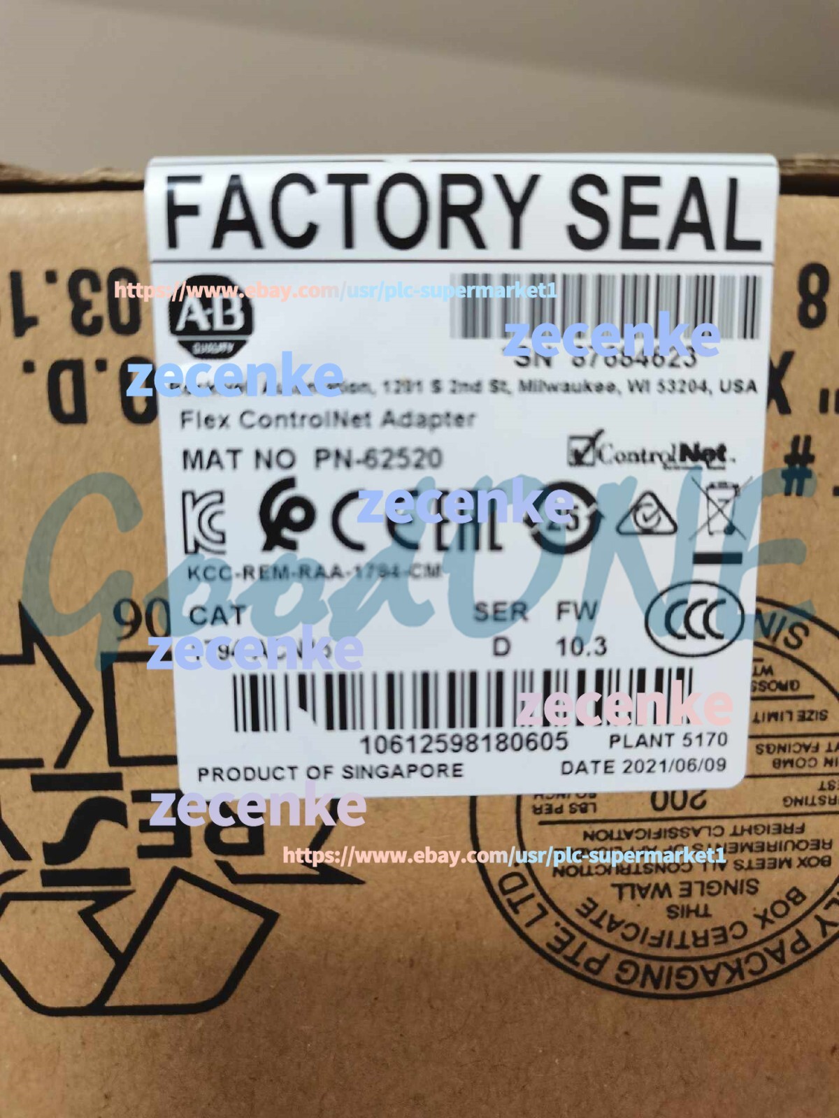 1PC New AB 1794-ACN15 SER A Adapter Module Flex I/O Ser D 1794ACN15
