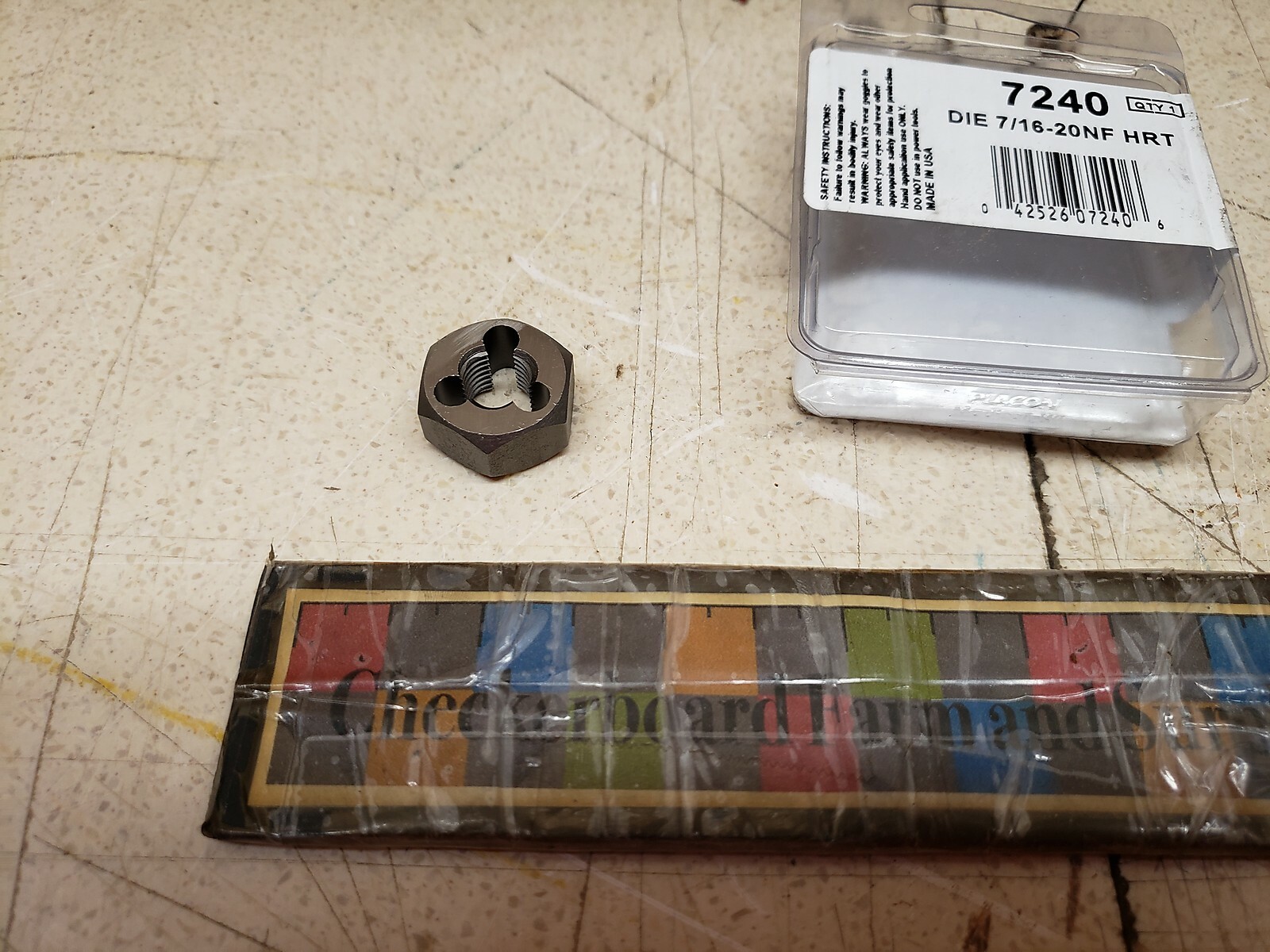 NOS Hanson 7240 7/16″ – 20 NF HRT DIE