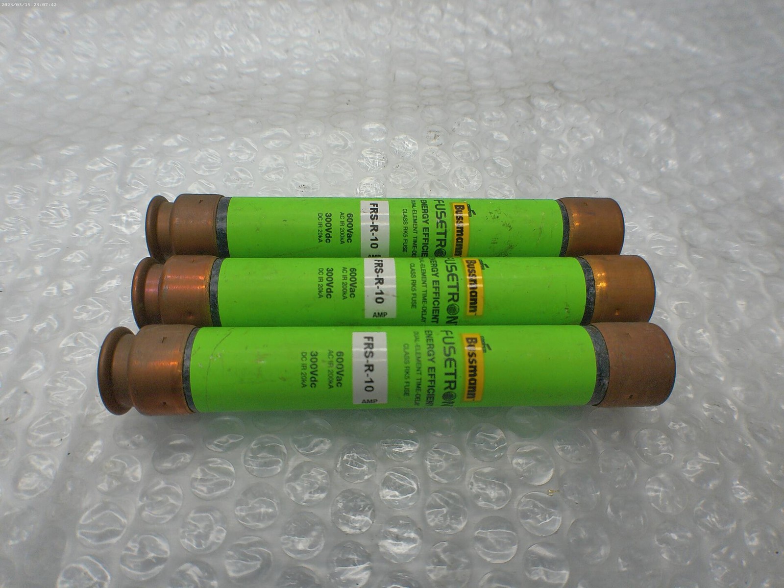 BUSSMANN FRS-R-10 FUSE LOT OF 3 NSNP