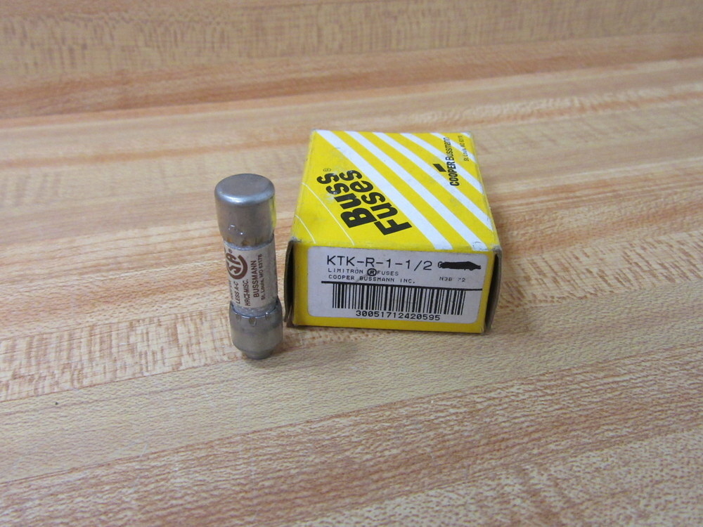 Buss KTK-R-1-1/2 Bussmann Fuse Cross Ref 4XC20 (Pack of 6)
