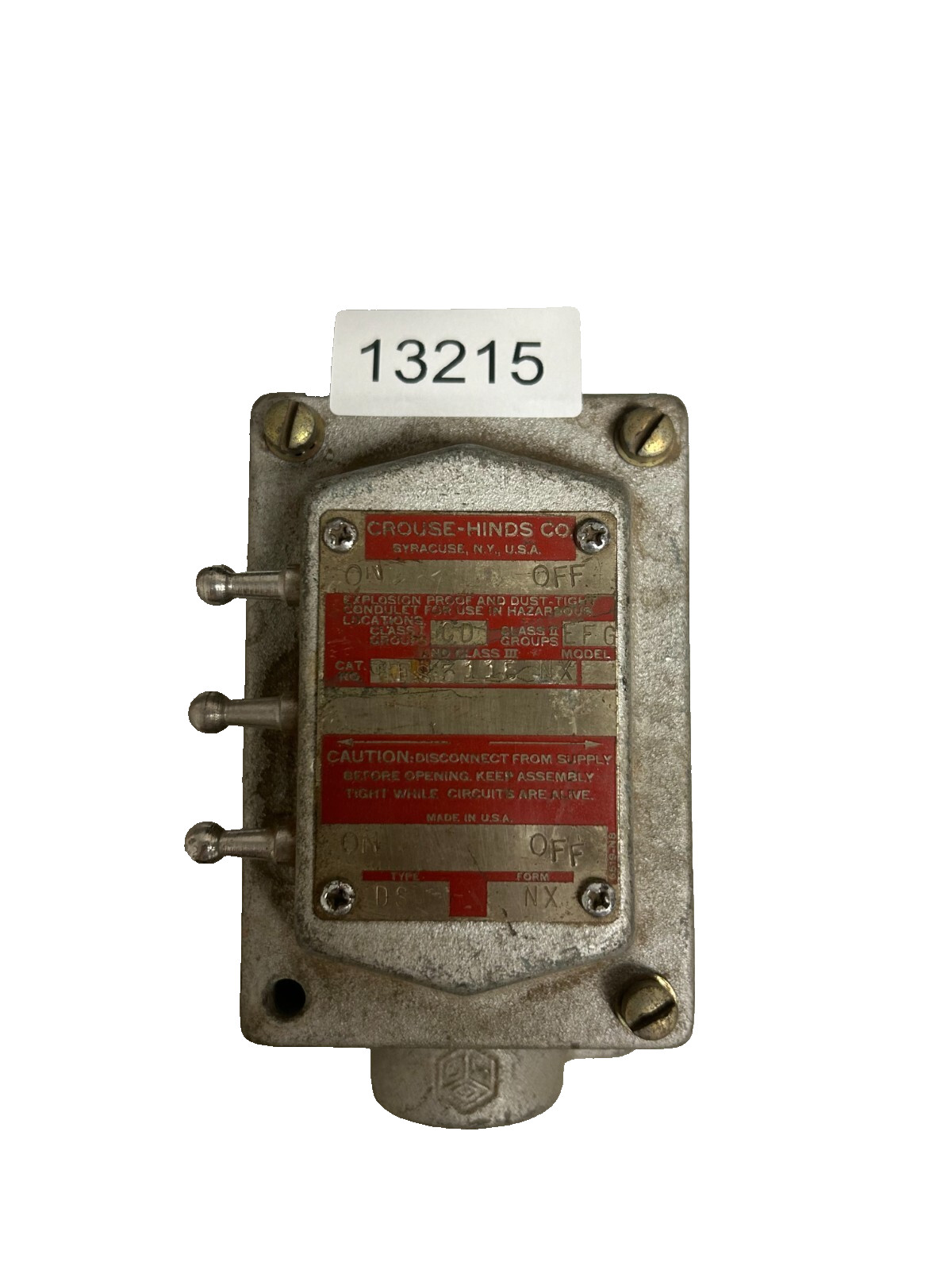 Crouse-Hinds EFS3115NX1 Explosion Proof and Dust-Tight Condulet