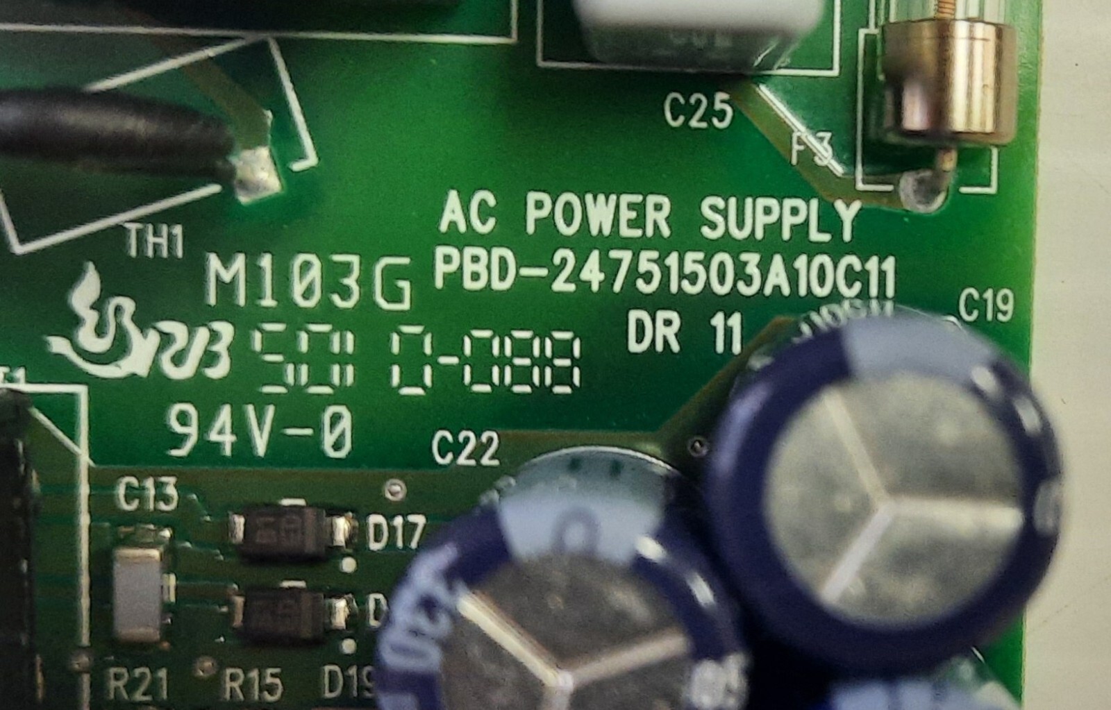 Siemens PBD-24751503A10C11 AC Power Supply M103G from MultiRanger 100 Board