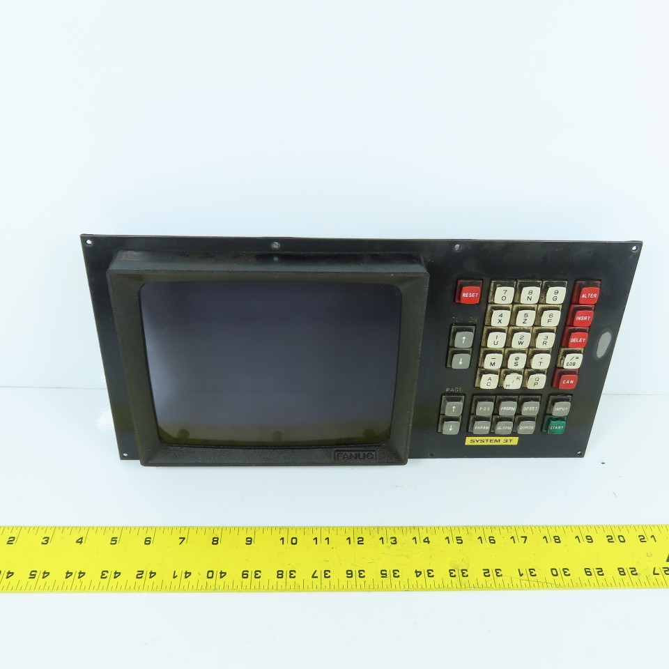 Fanuc A02B-1600-C001 Operator Interface Display MDI/CRT Unit W/ A16B-1600-0040