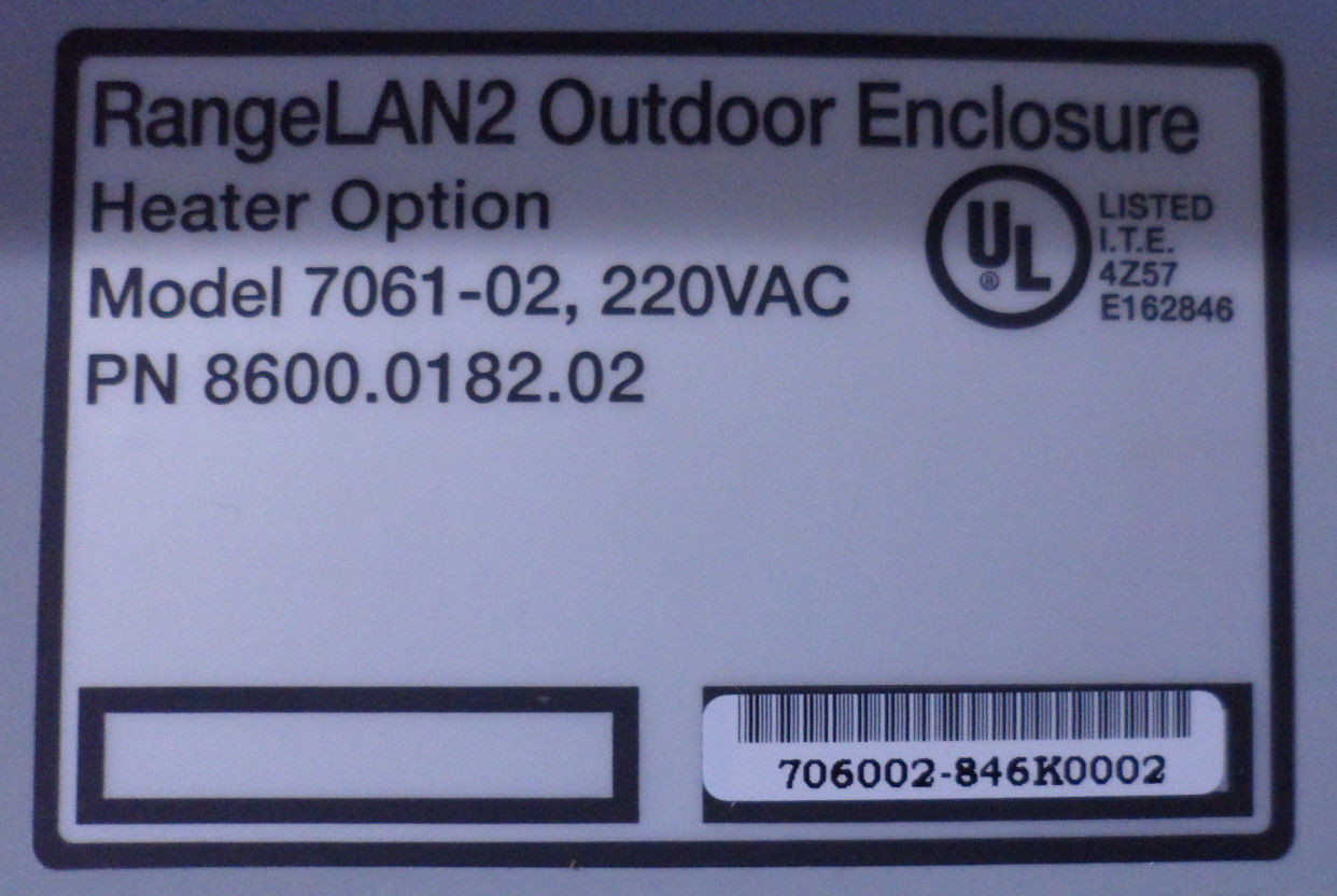 12-1/2″ x 10-1/2″ x 6-1/2″ RANGELAN2 OUTDOOR ENCLOSURE WITH HOFFMAN 230V HEATER