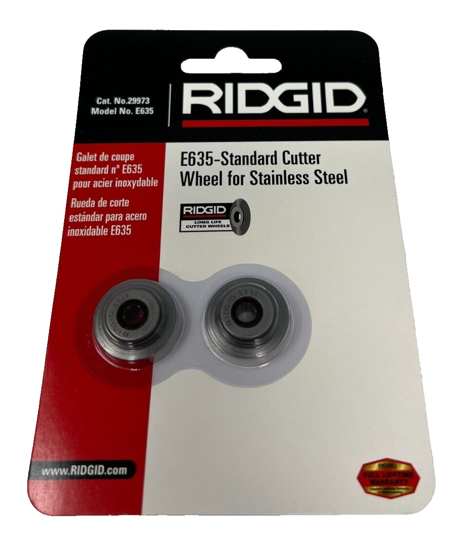 NEW 2 Pack Ridgid E635 Standard Cutting Wheel For Stainless Steel FAST FREE SHIP