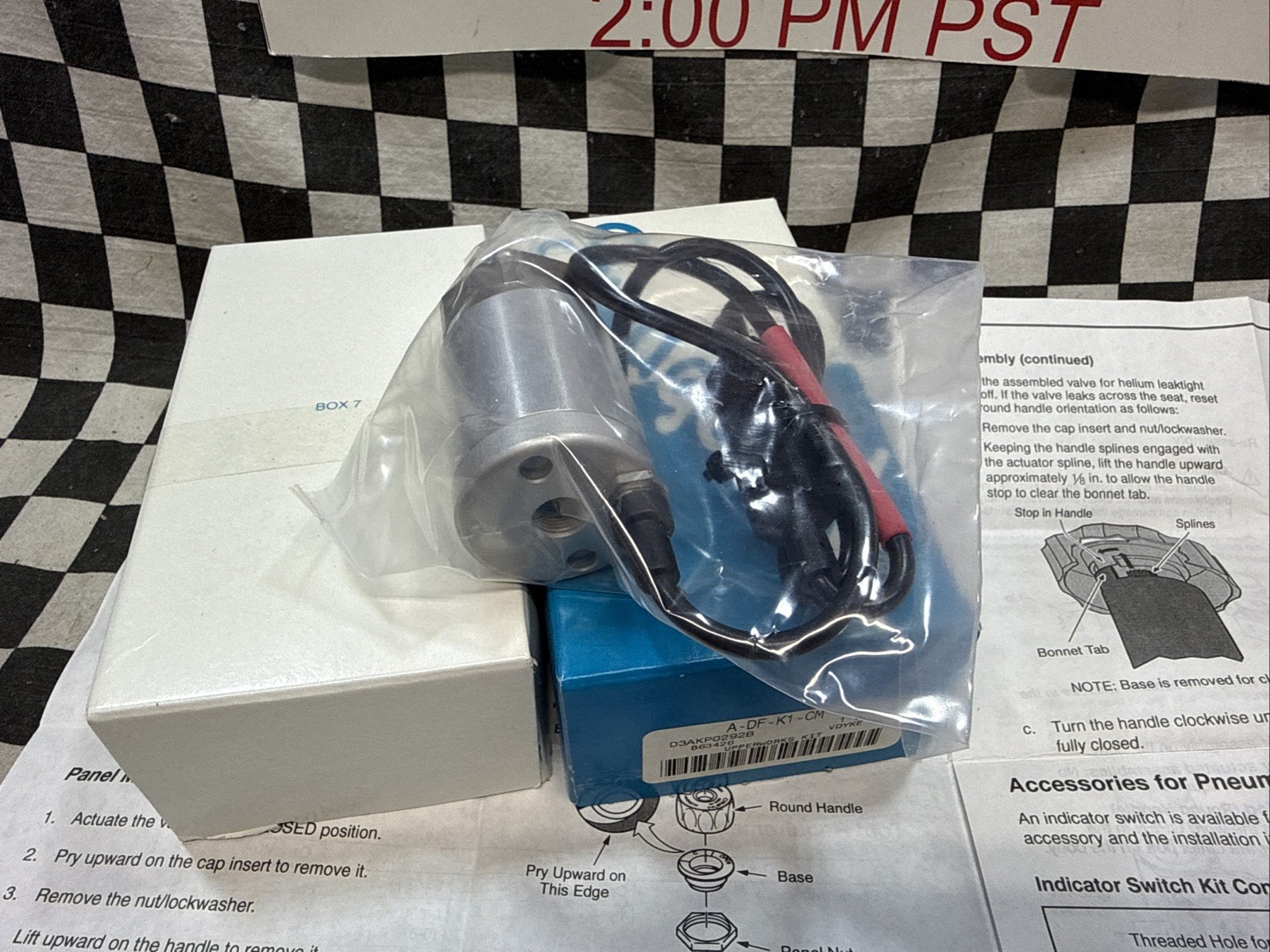 SWAGELOK DF series actuator Switch Normally open A-DF-K1-CM, MS-ISK-DF-CM#1651F1