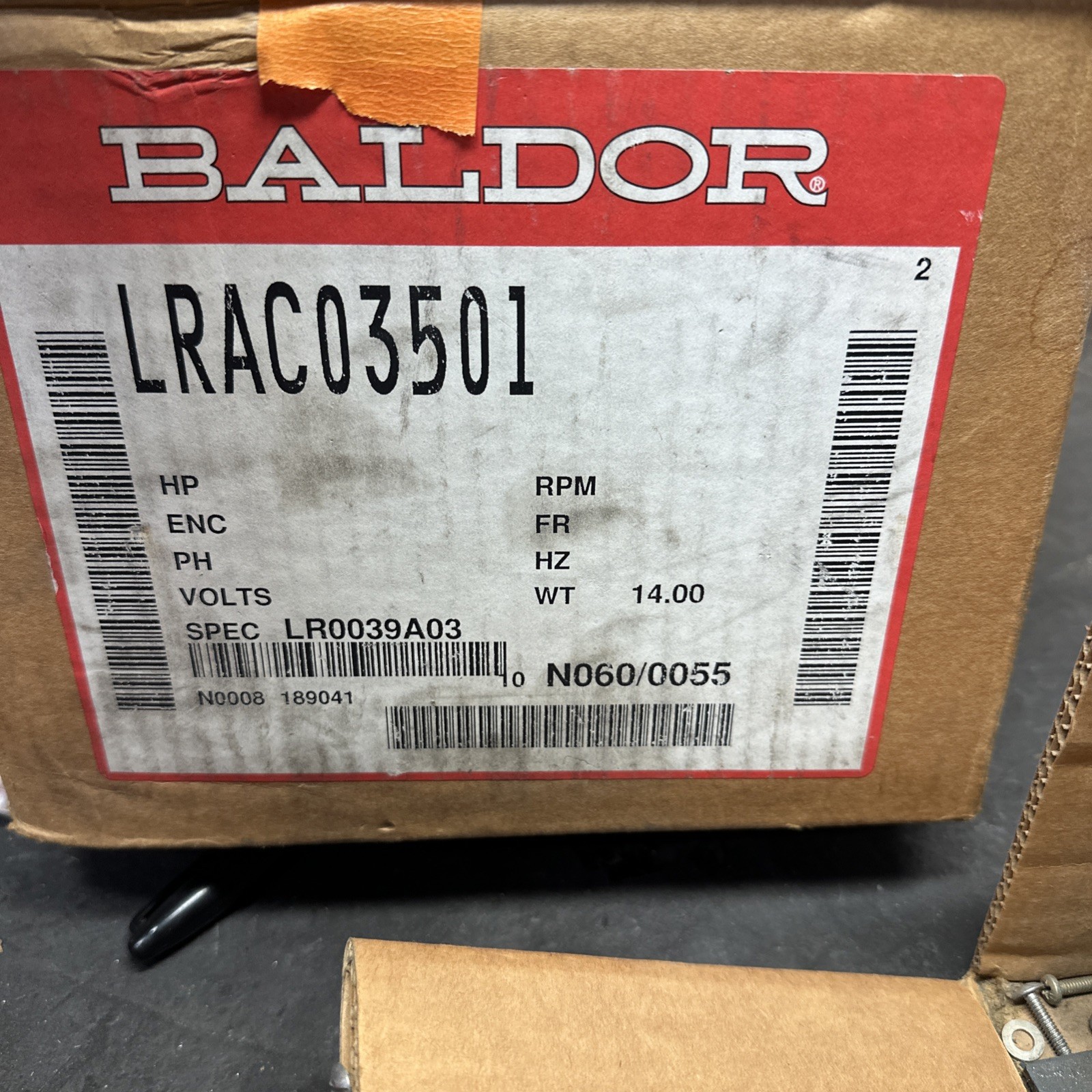 BALDOR 35A 0.4MH THREE PHASE LINE REACTOR LRAC03501