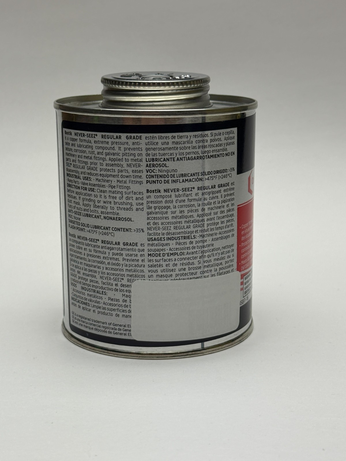Bostik Never-Seez Regular Grade 8 oz Brush-Top Can Anti-Seize Lubricant