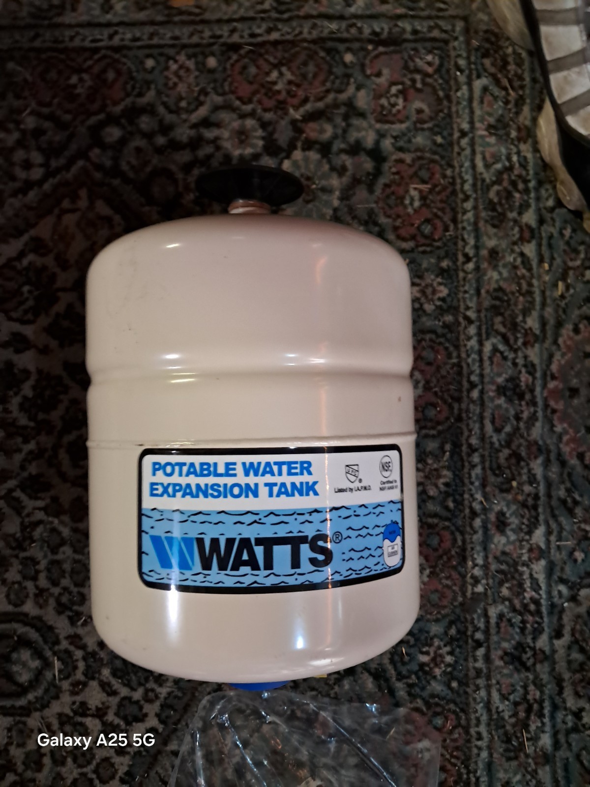 Watts 2.1 Gal. Potable Water Heater Storage Tank 3/4 In Male Tank