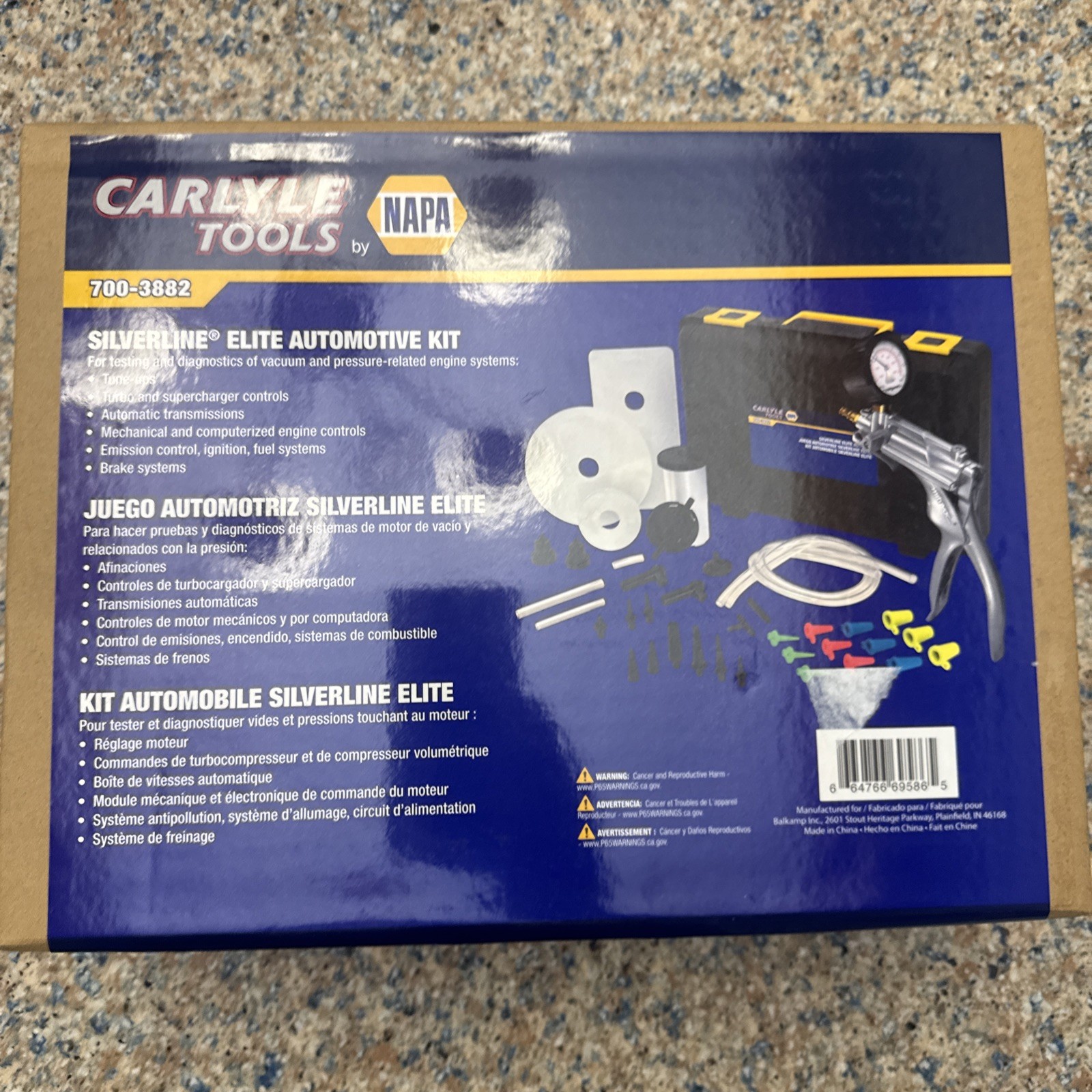 Napa Automotive Silver line Elite Brake Bleeding Kit 700-3872