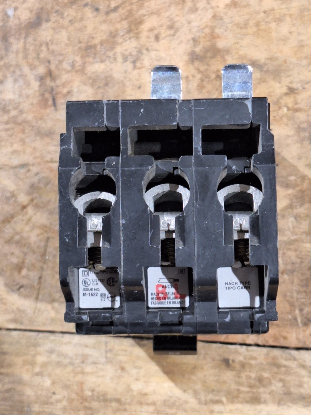 SQUARE D QOB350 CIRCUIT BREAKER 50A 3P 240V USED CONTINUITY TESTED