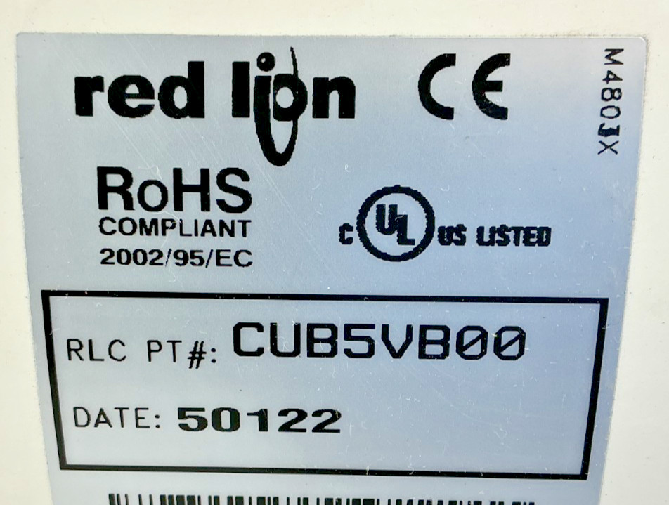 New Red Lion Controls CUB5VB00 Ser CUB5V Voltage Meter 1.2W 9-28VDC