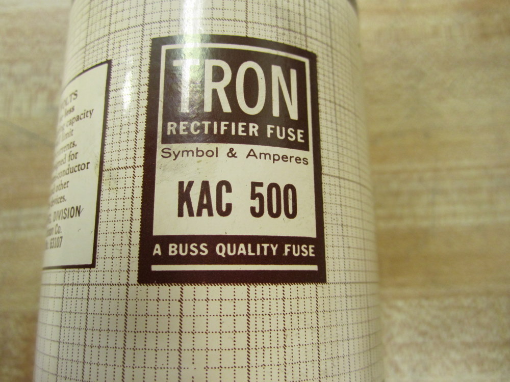 Bussmann KAC 500 KAC500 Rectifier Fuse Tron (Pack of 6)