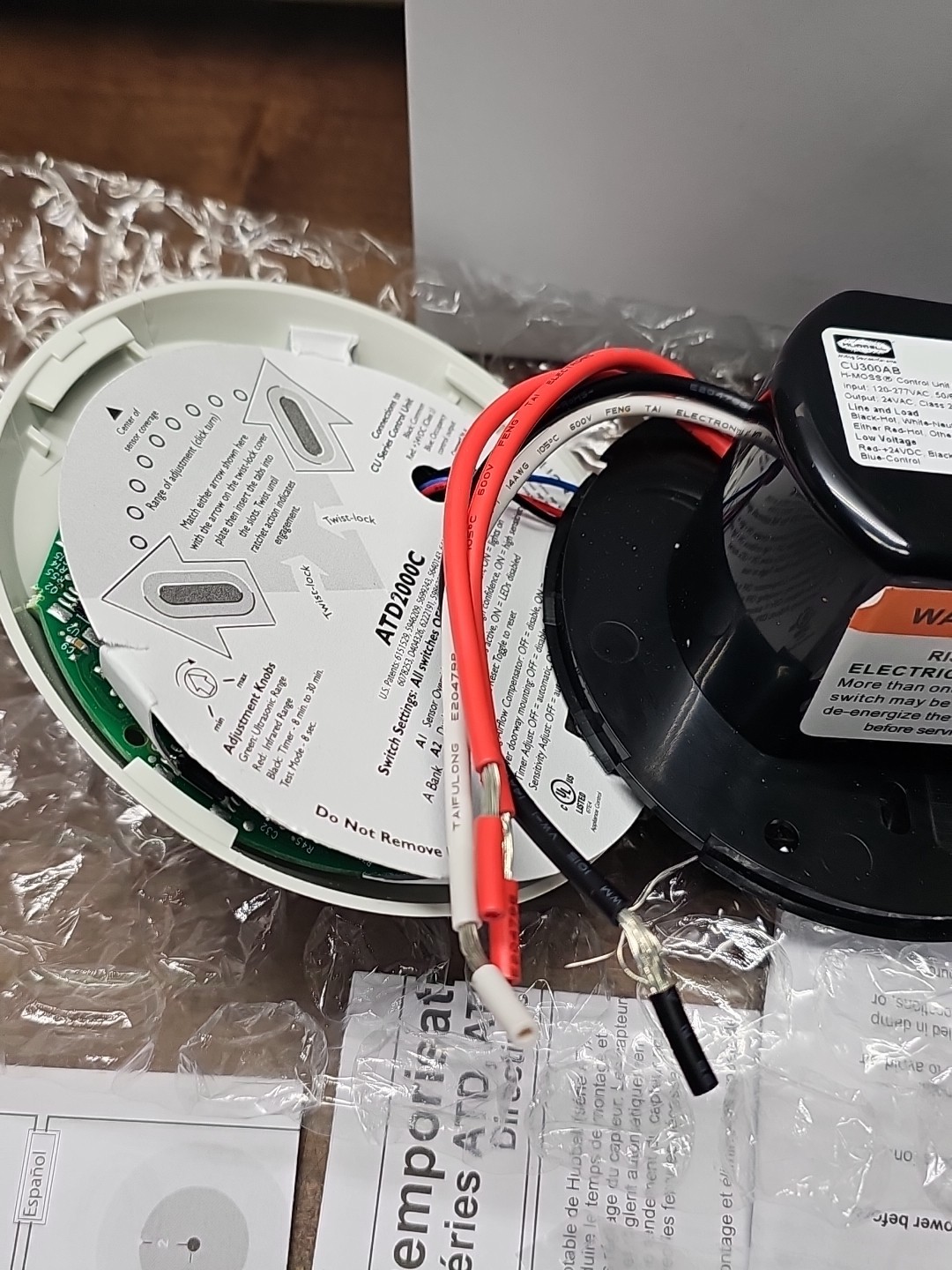 HUBBELL ATD2000CL 120-277VAC 20A NSMP Ceiling Mounted Occupancy Sensor OPEN BOX