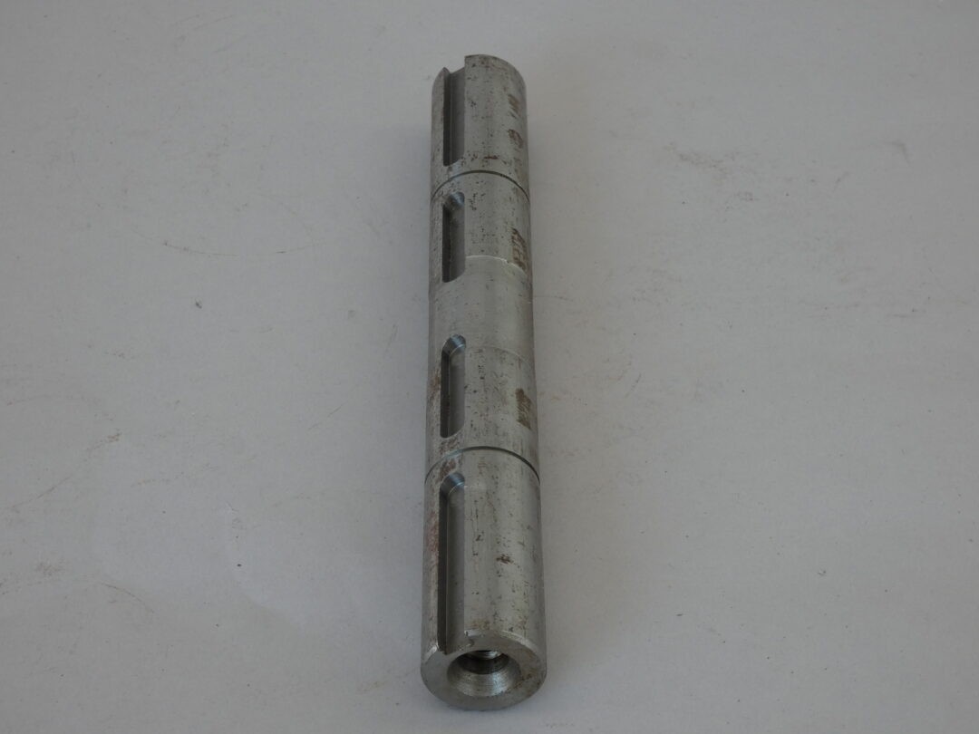 Drive Shaft 1″ OD x 7-3/4″ x 1/4″ Keyway, 3/8″ 16 Thread Tapped Ends Steel