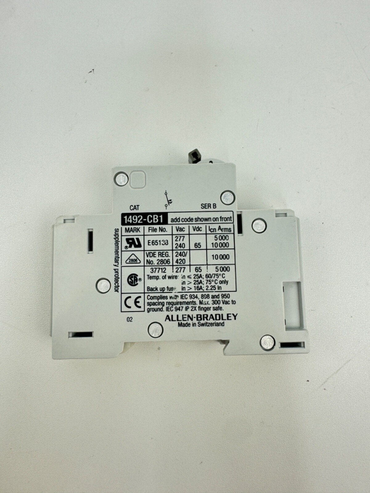 Lot of Allen Bradley 1492-CB1 G015 & 1492-CB1 G020