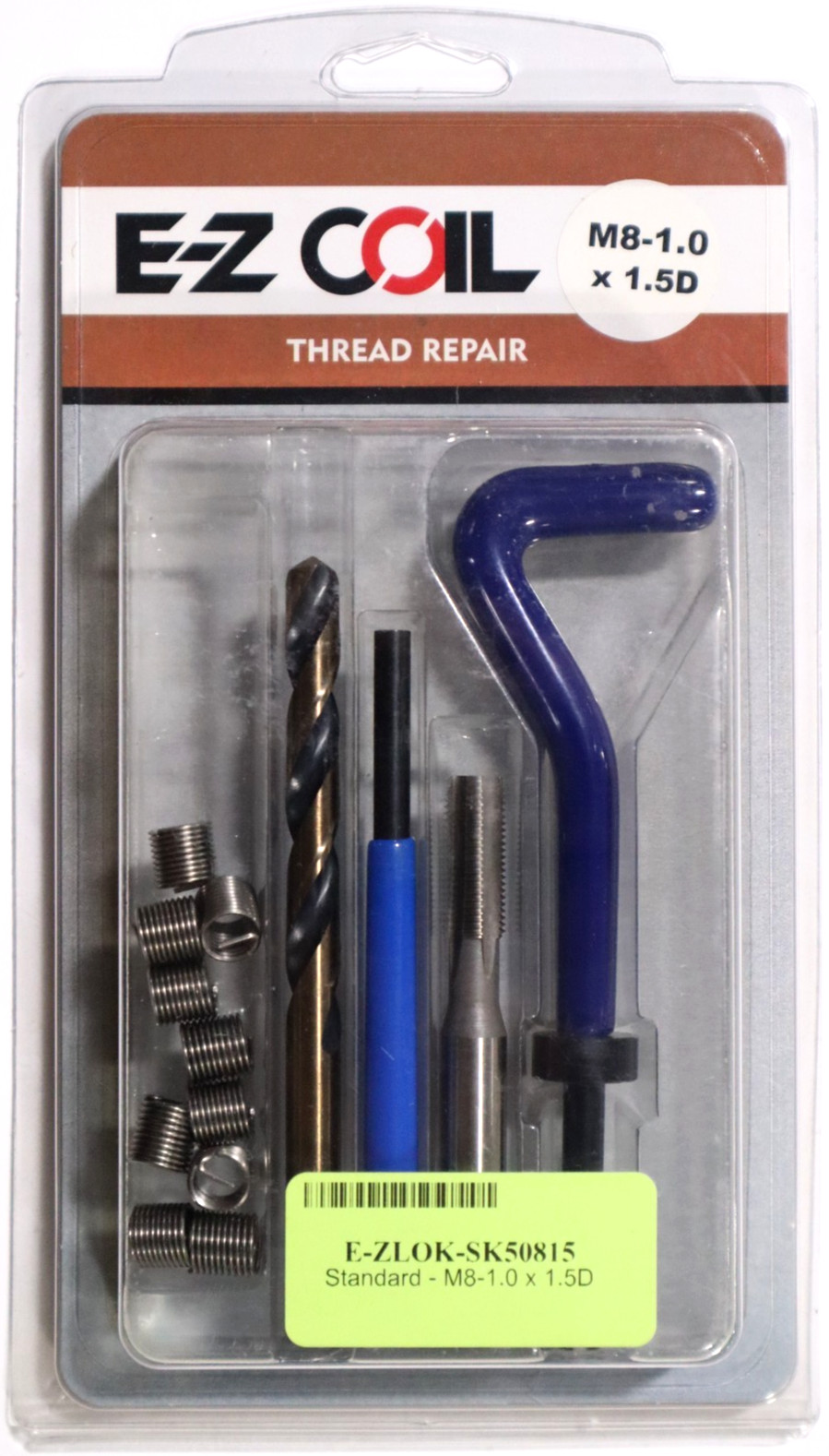 E-Z LOK, M8-1.0 x 1.5D THREAD REPAIR FREE RUNNING KIT SK50815