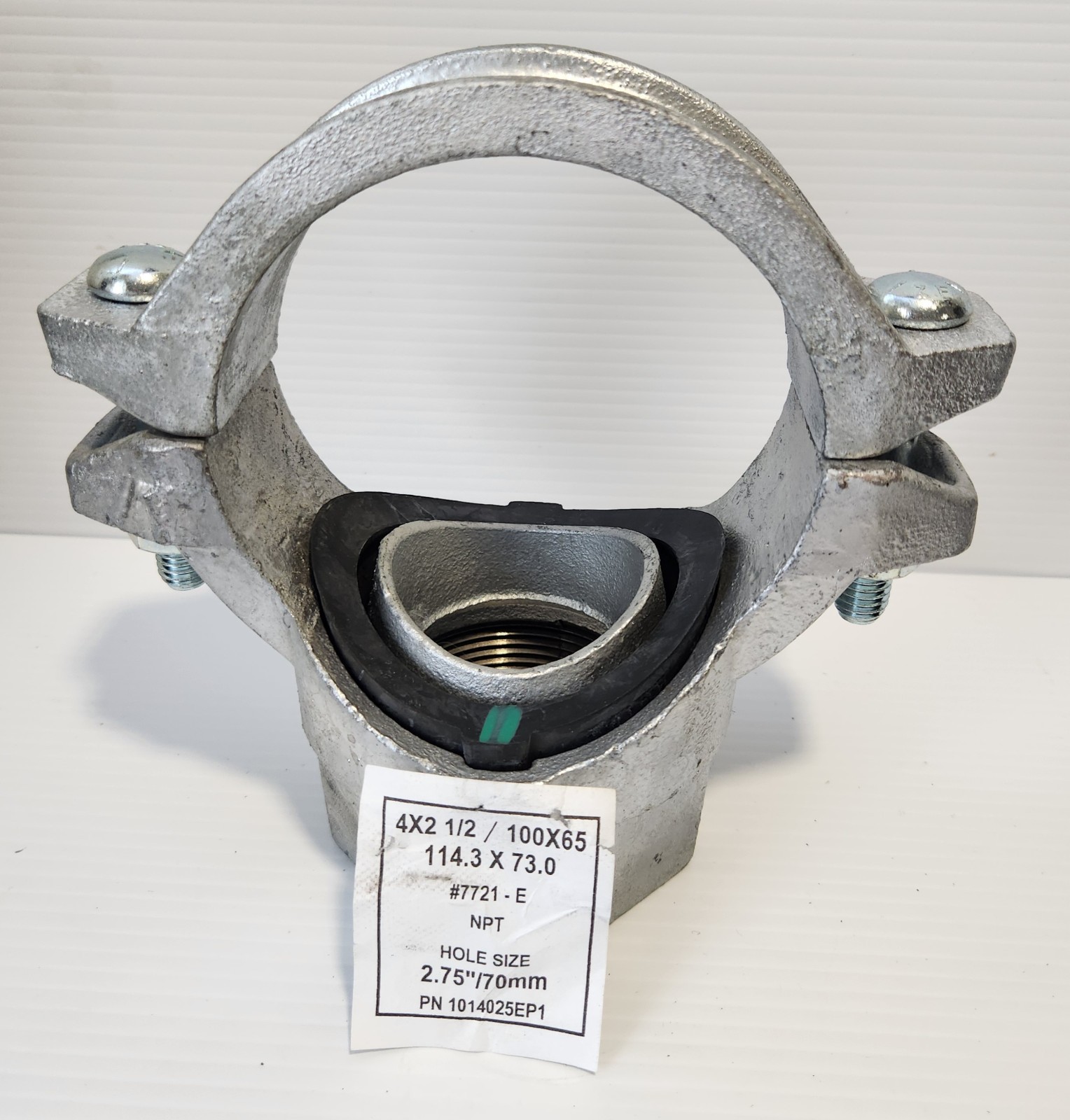 4″ X 2-1/2″ GALVANIZED MECHANICAL TEE MODEL: 7721 BRAND NEW ( ON SALE DAY)