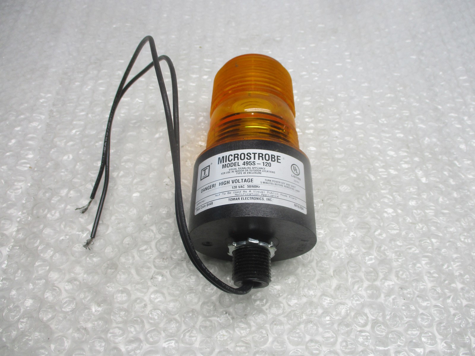 TOMAR ELECTRONICS 495S-120 MICROSTROBE AMBER NSNP