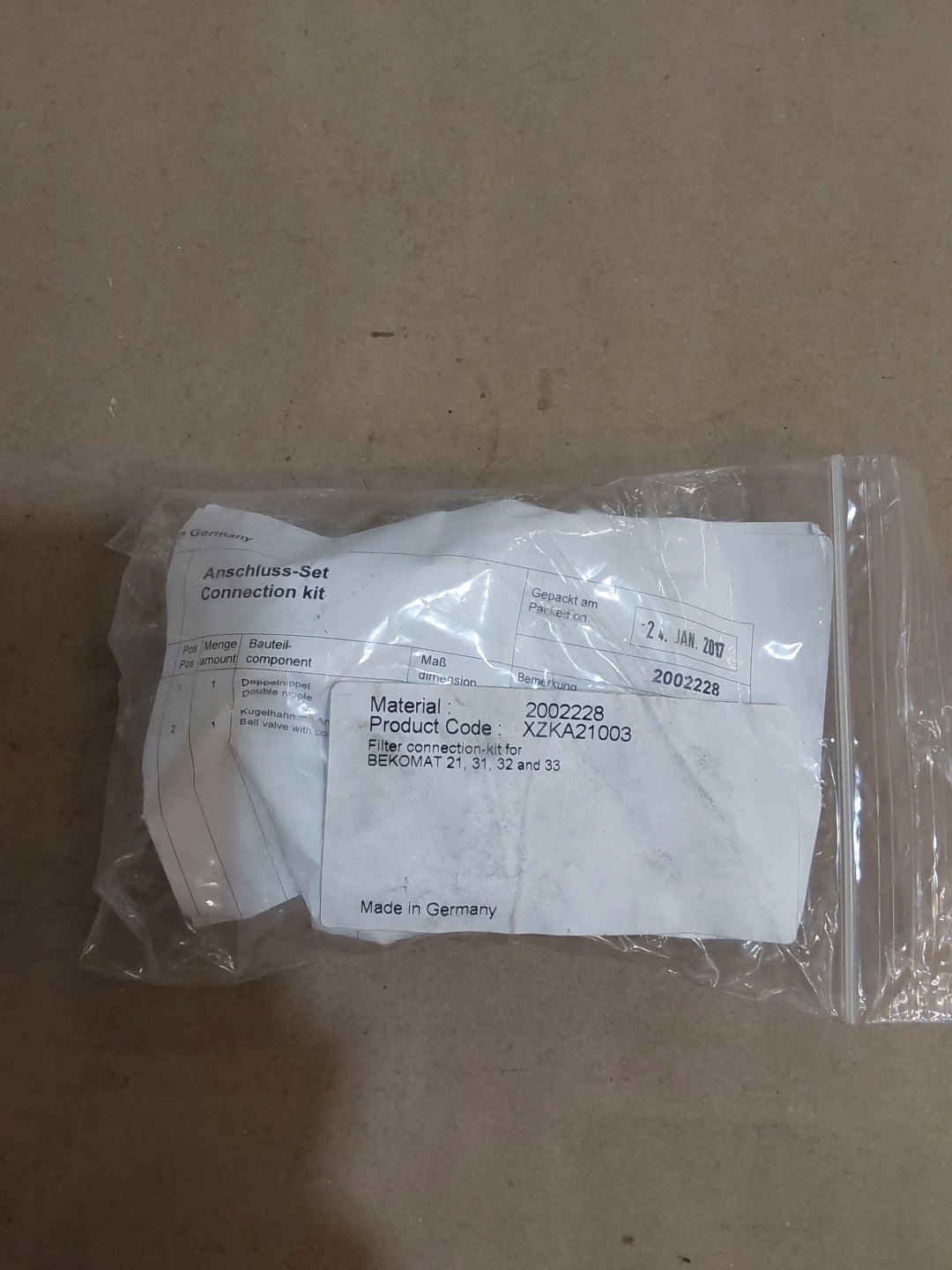 BEKO TECHNOLOGIES XZ-KA21-003 / XZKA21003 1/2″DN15