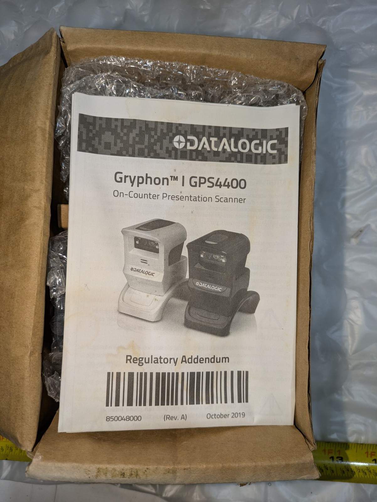 DATALOGIC GPS4400-BK 5V 0.500A MAX ON-COUNTER PRESENTATION SCANNER