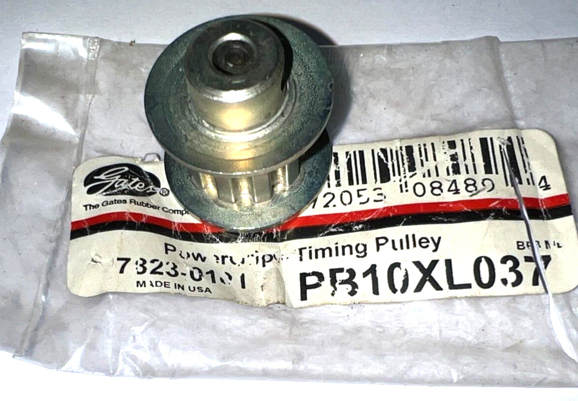 GATES BUSHING BORE TIMING BELT PULLEY PB10XL037 0.2000″ PITCH 7/8″ FLANGE OD
