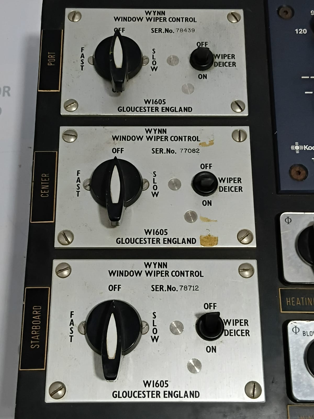 Horn Control Panel & Window Wiper Control Panel Kockum Sonics TI 50-1