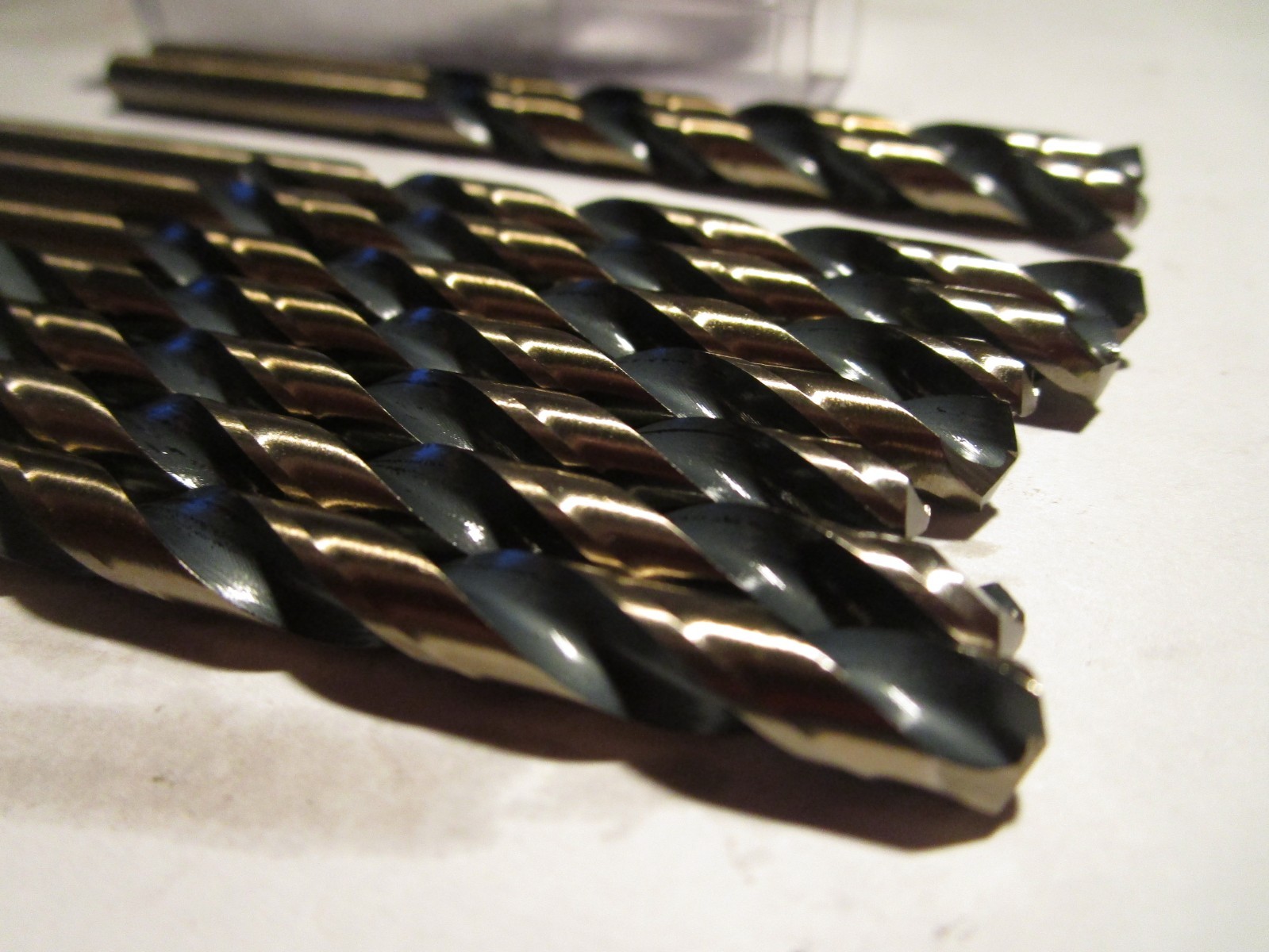 7/32″ x 3-3/4″ OAL 135° Split Black/Gold High Speed Steel St Jobber Dril QTY 9