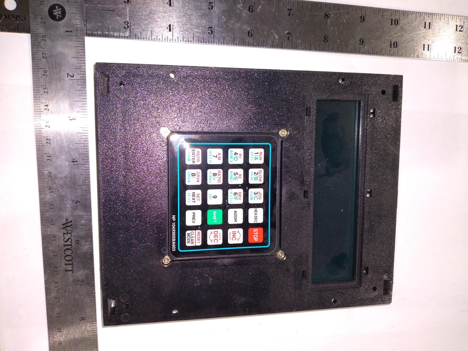 GRAYHILL GE OPERATOR CONTROL DISPLAY PANEL KEYPAD NP 104X905BA603