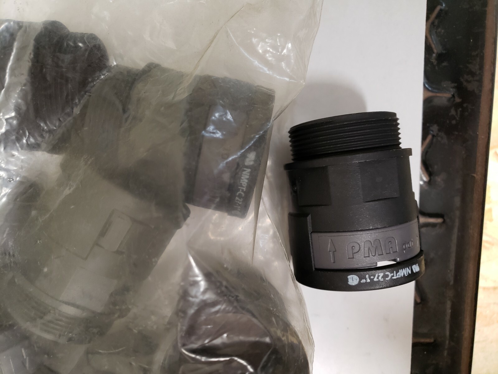 PMA PG29 Straight Cable Conduit Fitting, Black 32mm Qty 11