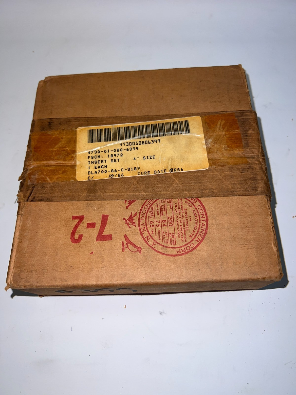 Mil Spec DLA700-86-C-31 Sound Isolation Insert Set NSN 4730-01-080-6399