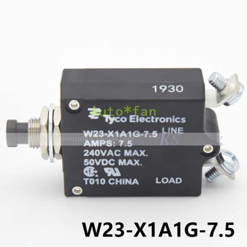 New W23-X1A1G-7.5 Overload Protection Circuit Breaker 240VAC 50VDC 7.5A