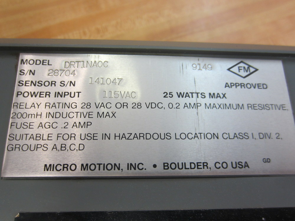 Micro Motion DRT1NA0C D.R.T. Unit DRT1NAOC Enclosure Only