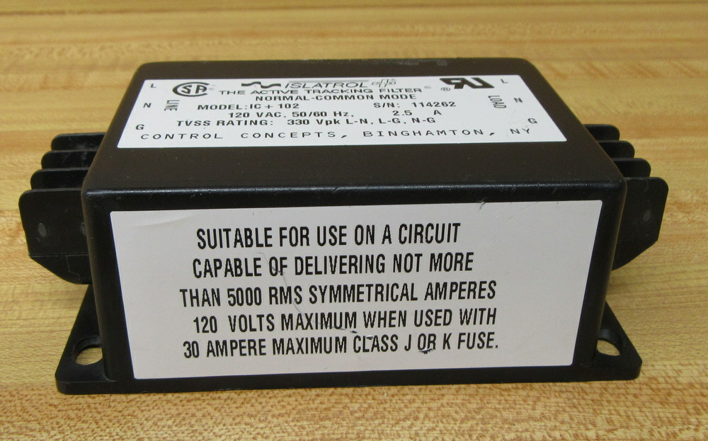 Islatrol IC+102 Power Line Filter W/O Cover Plate