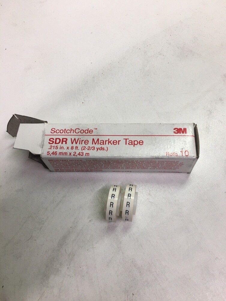 3M SCOTCHCODE SDR-R WIRE MARKER TAPE LOT OF 8 8201316