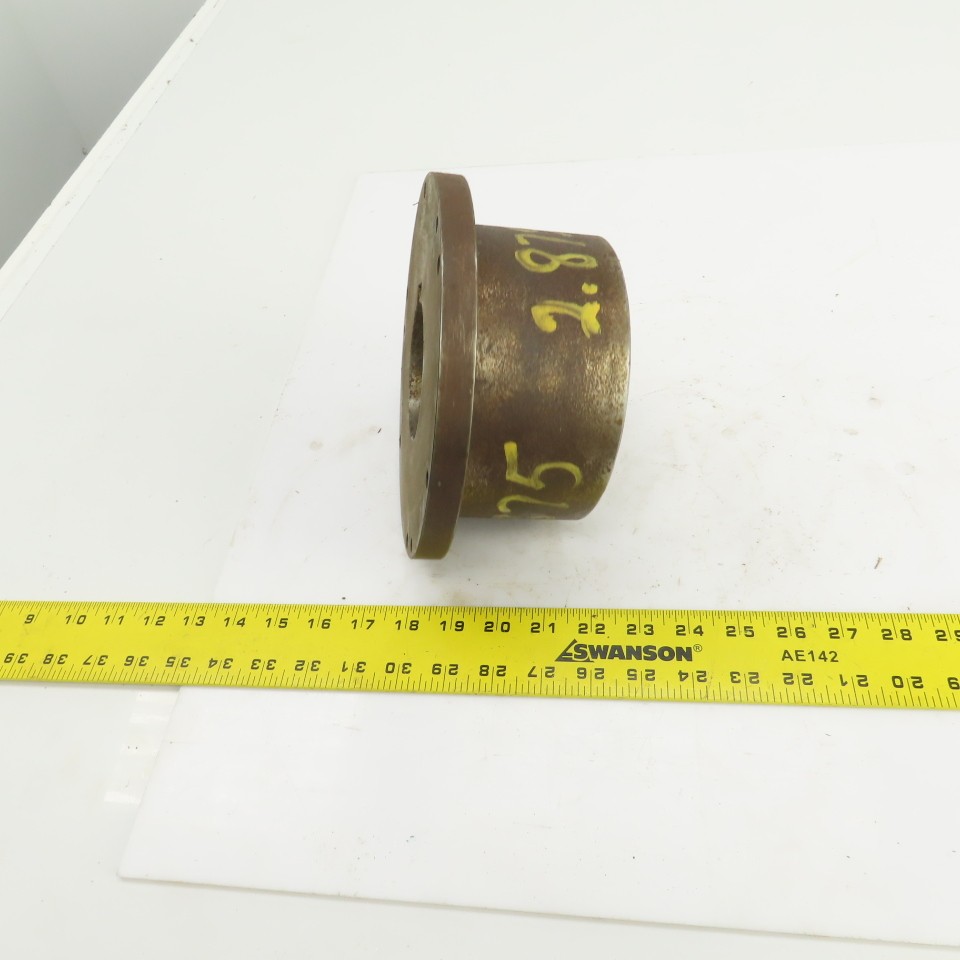 Flanged Coupling Hub Sleeve 2.875″ Shaft 7-7/8″ Flange OD 3/4″ Key
