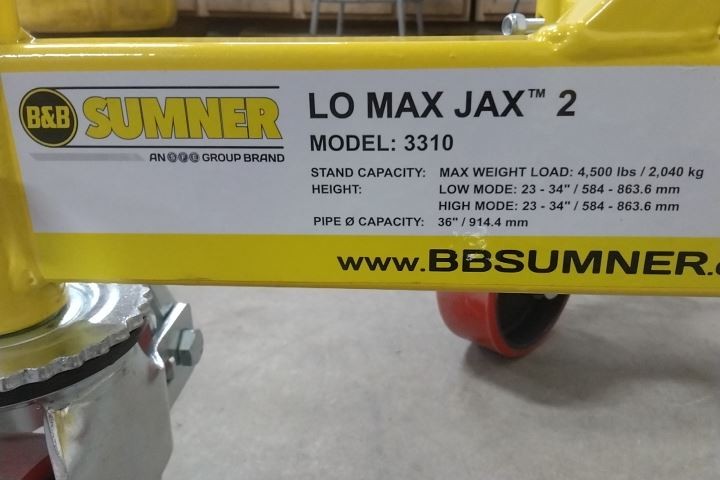 Sumner 3310 4500 Lb Load Cap 36 In Pipe Cap Steel Invertible Pipe Stand