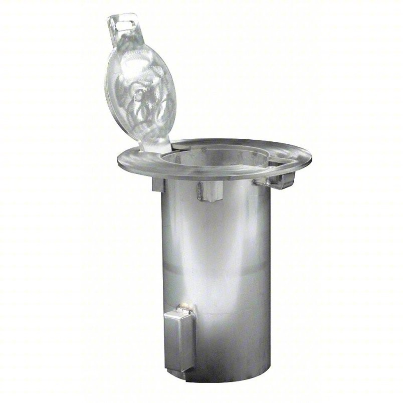 Bollard Embedment Sleeve, Silver, Stainless Steel #4