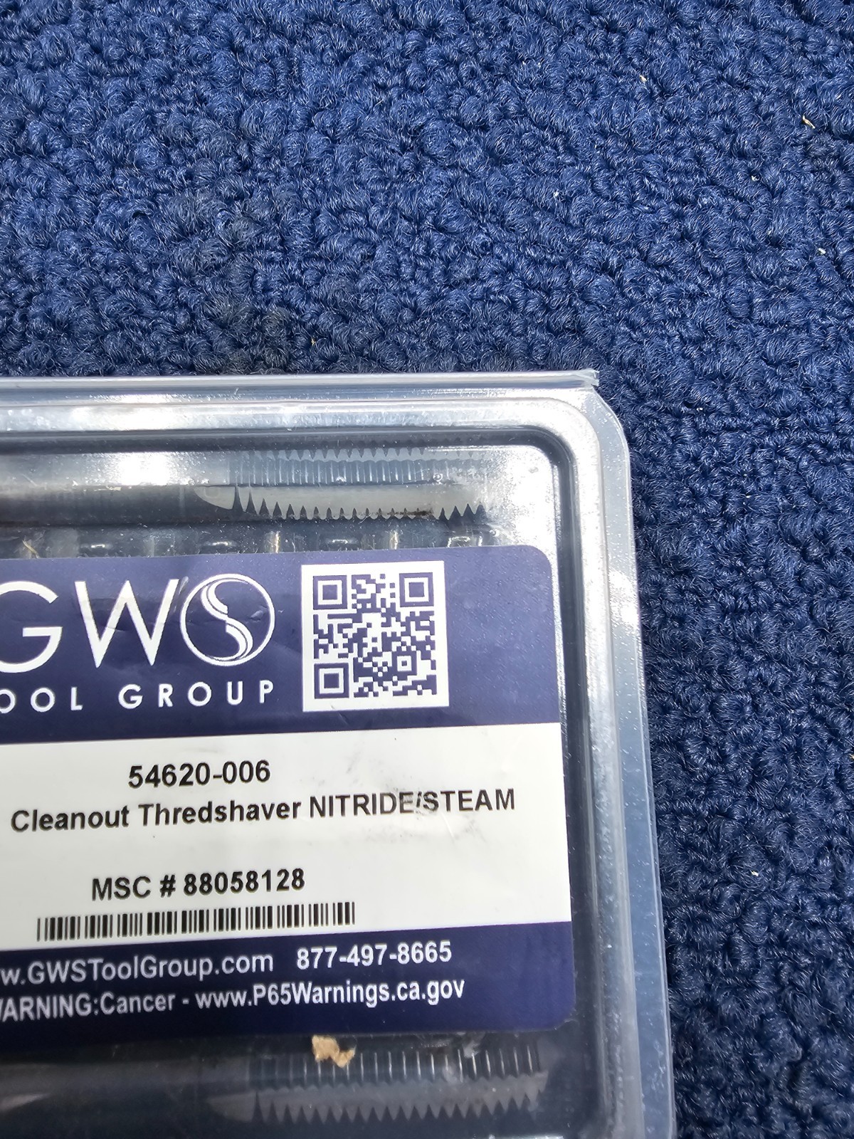 (QTY 6) GWS 54620-006: M10 x 1.5 Cleanout Thredshaver Nitridestream