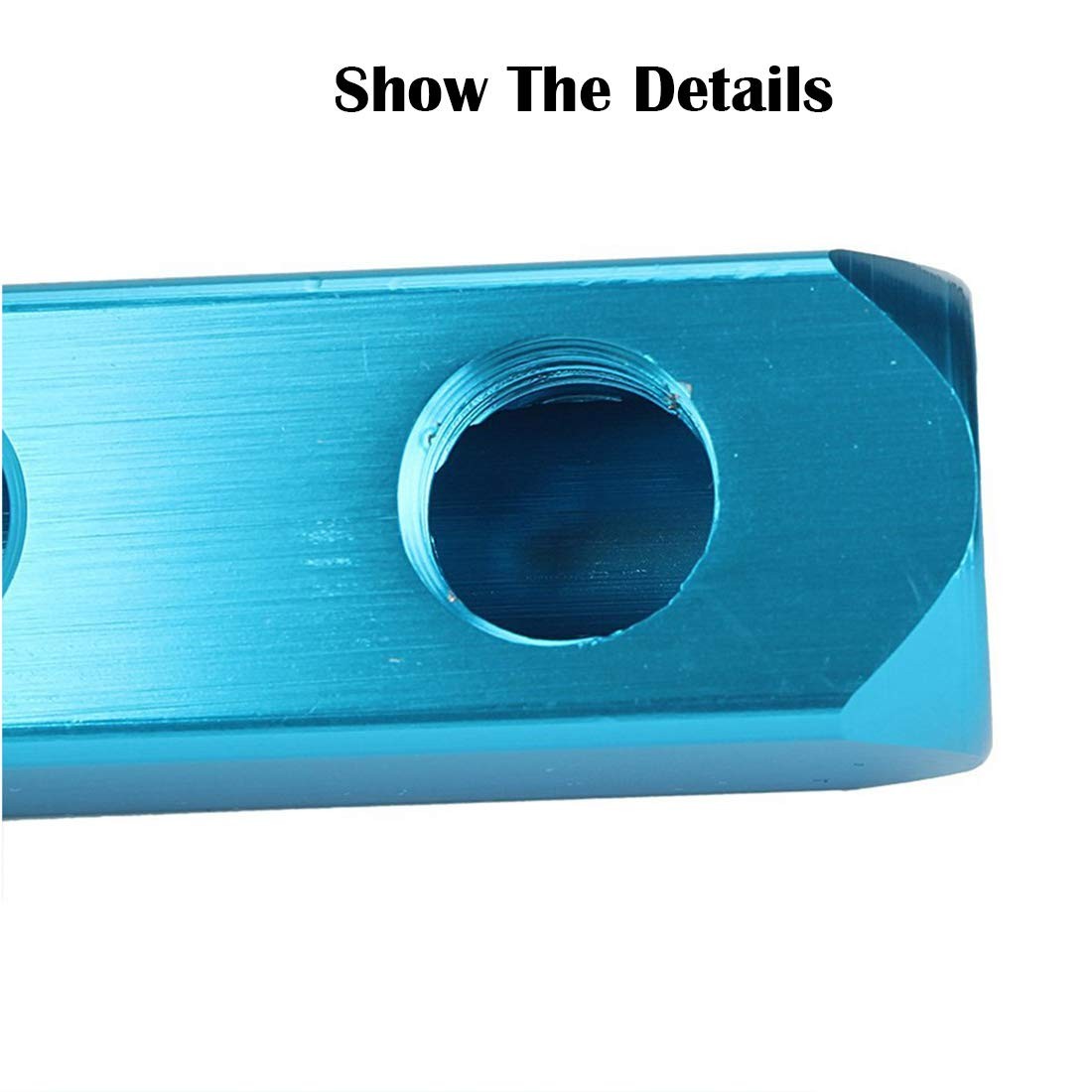 1/4″ 3 Way 6 Port Aluminum Air Hose Inline Manifold Block Splitter, Pneumatic…