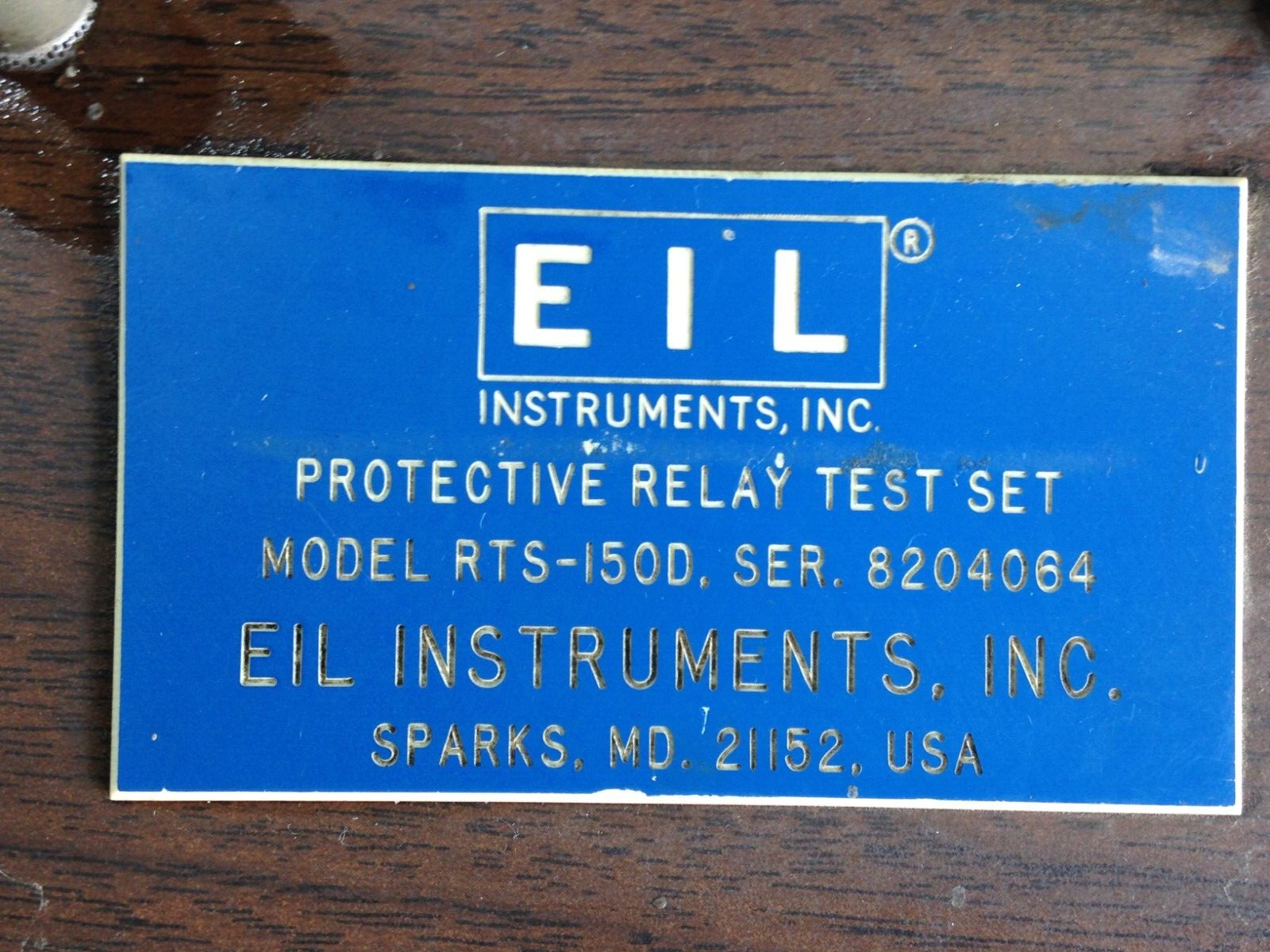 SET OF 2: EIL RTS150 PROTECTIVE RELAY TEST SET – POWERS ON – UNTESTED / AS IS