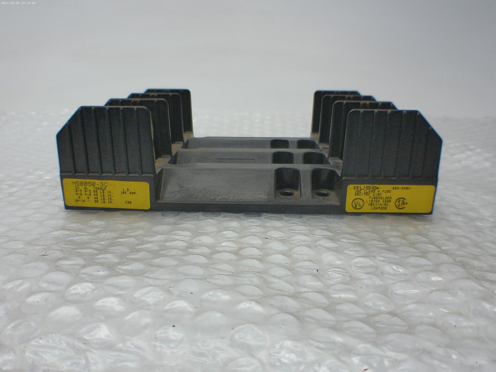 BUSSMANN H60060-3C FUSEHOLDER 3POLE 60MP NSNP