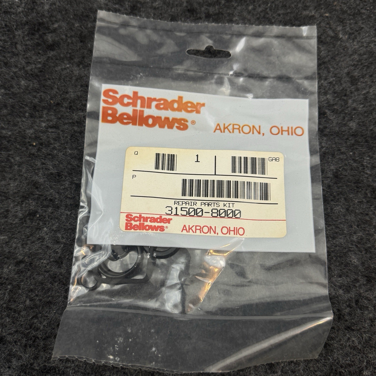 Nos Schrader Bellows repair kit with gaskets and o-rings 31500-8000